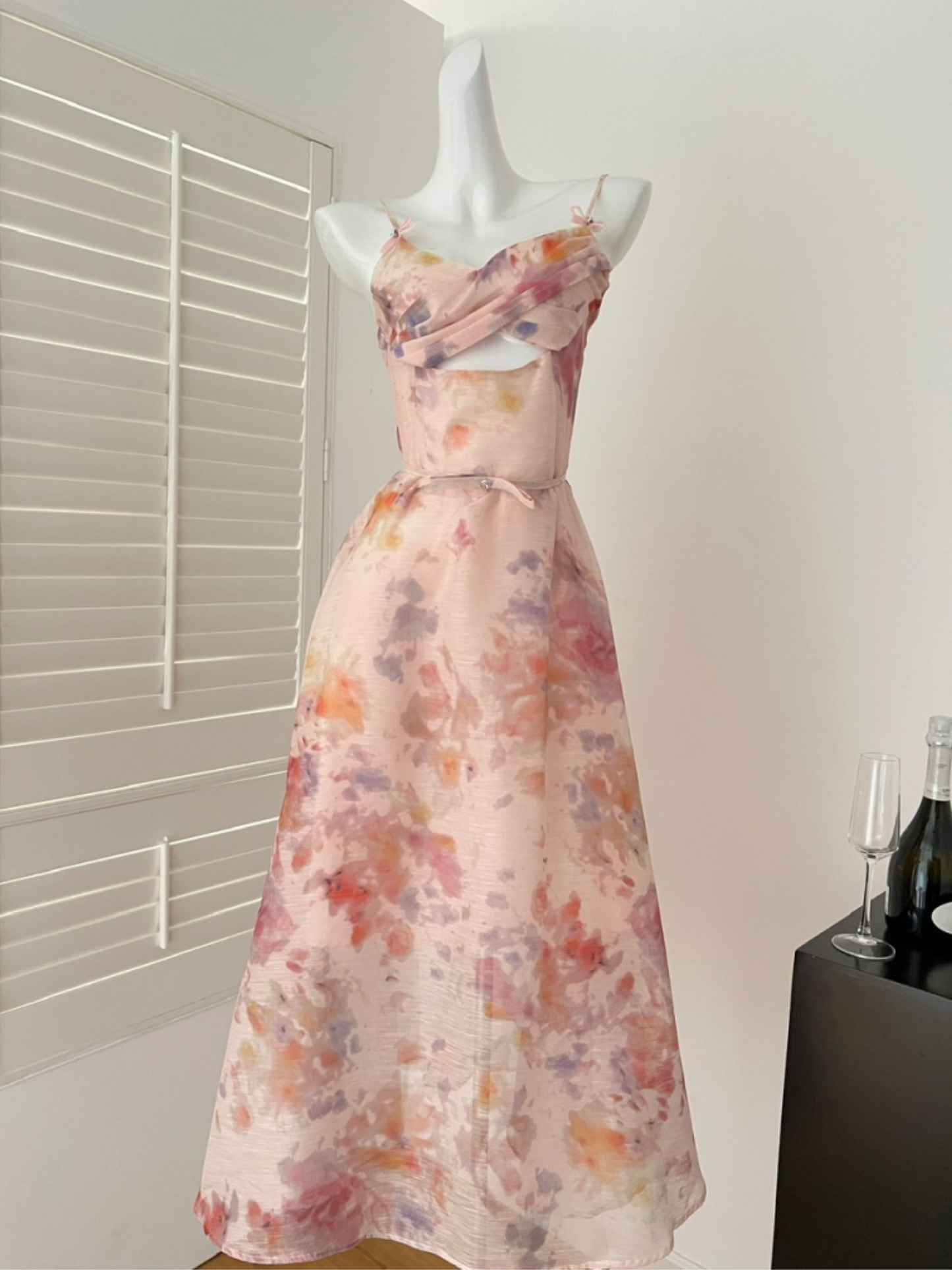 Vestido largo floreado elegante Leilani (Mayoreo)