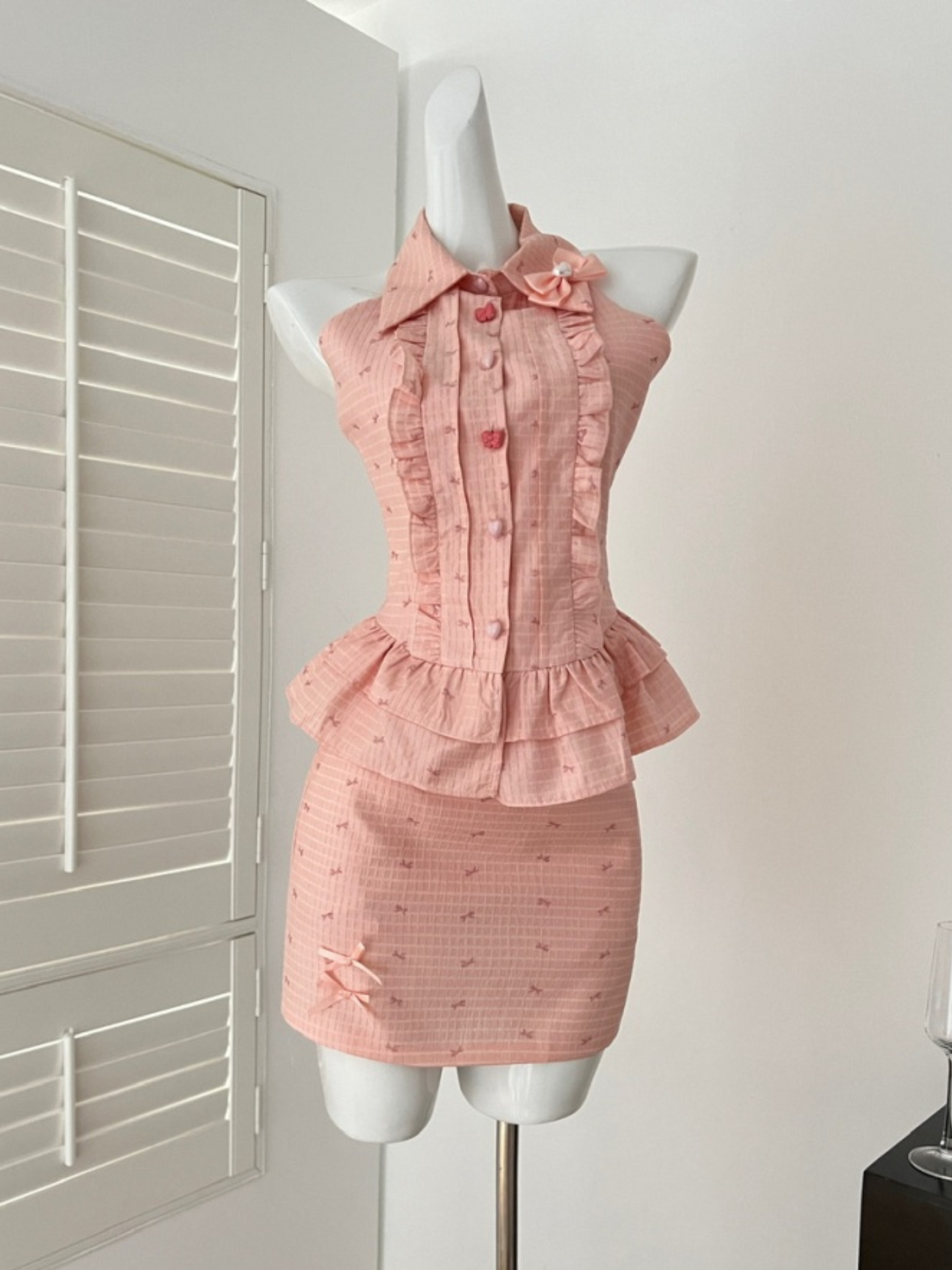 Set dos piezas tierno rosa Kia (Mayoreo)