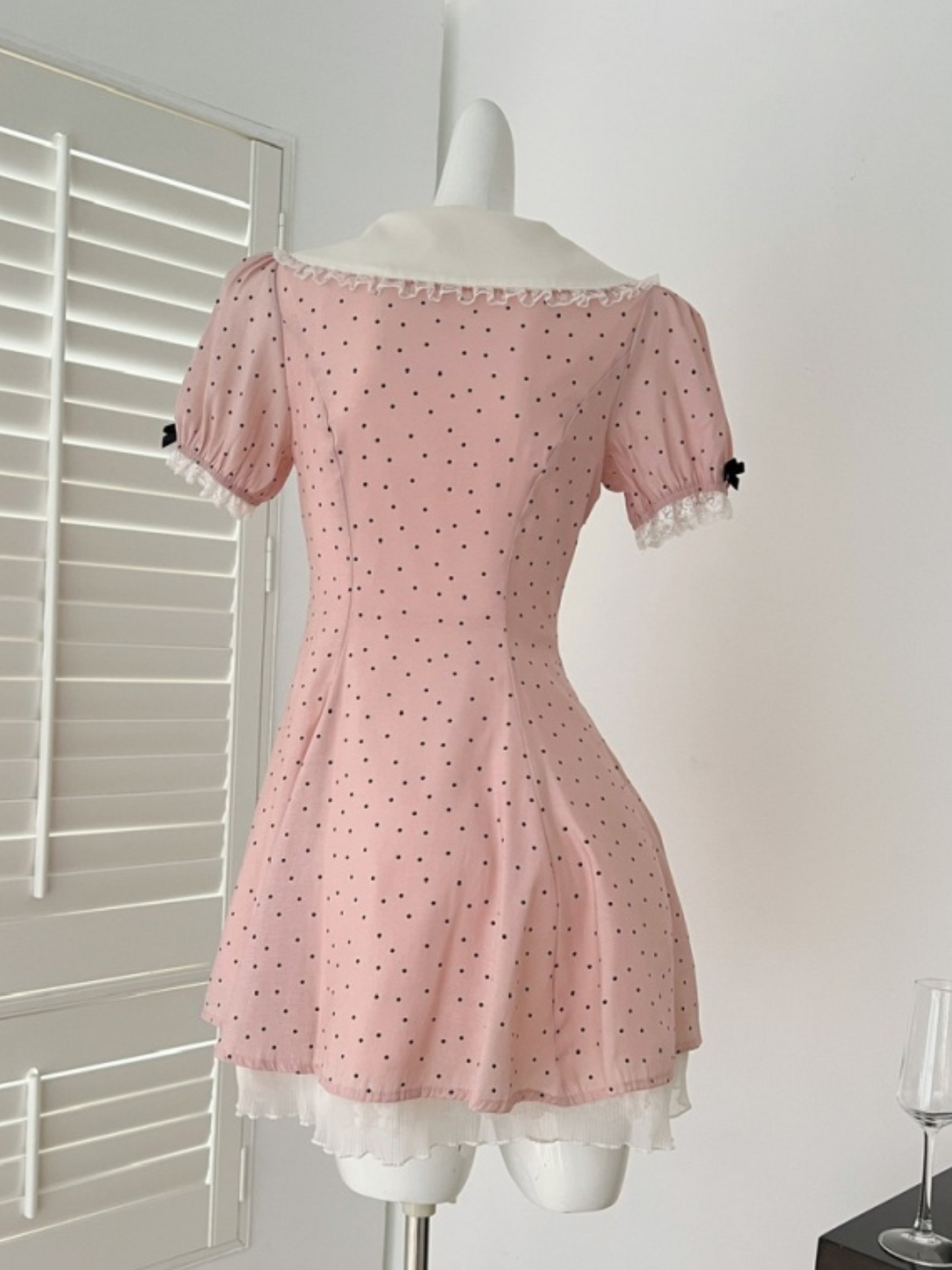Vestido mini tierno coquette Daisy (Mayoreo)