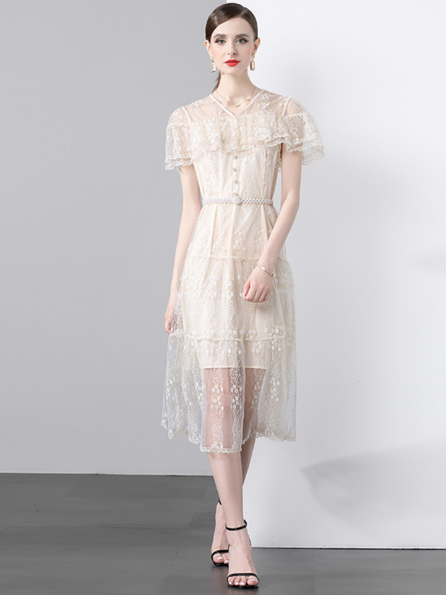 Vestido midi elegante classy Dalila
