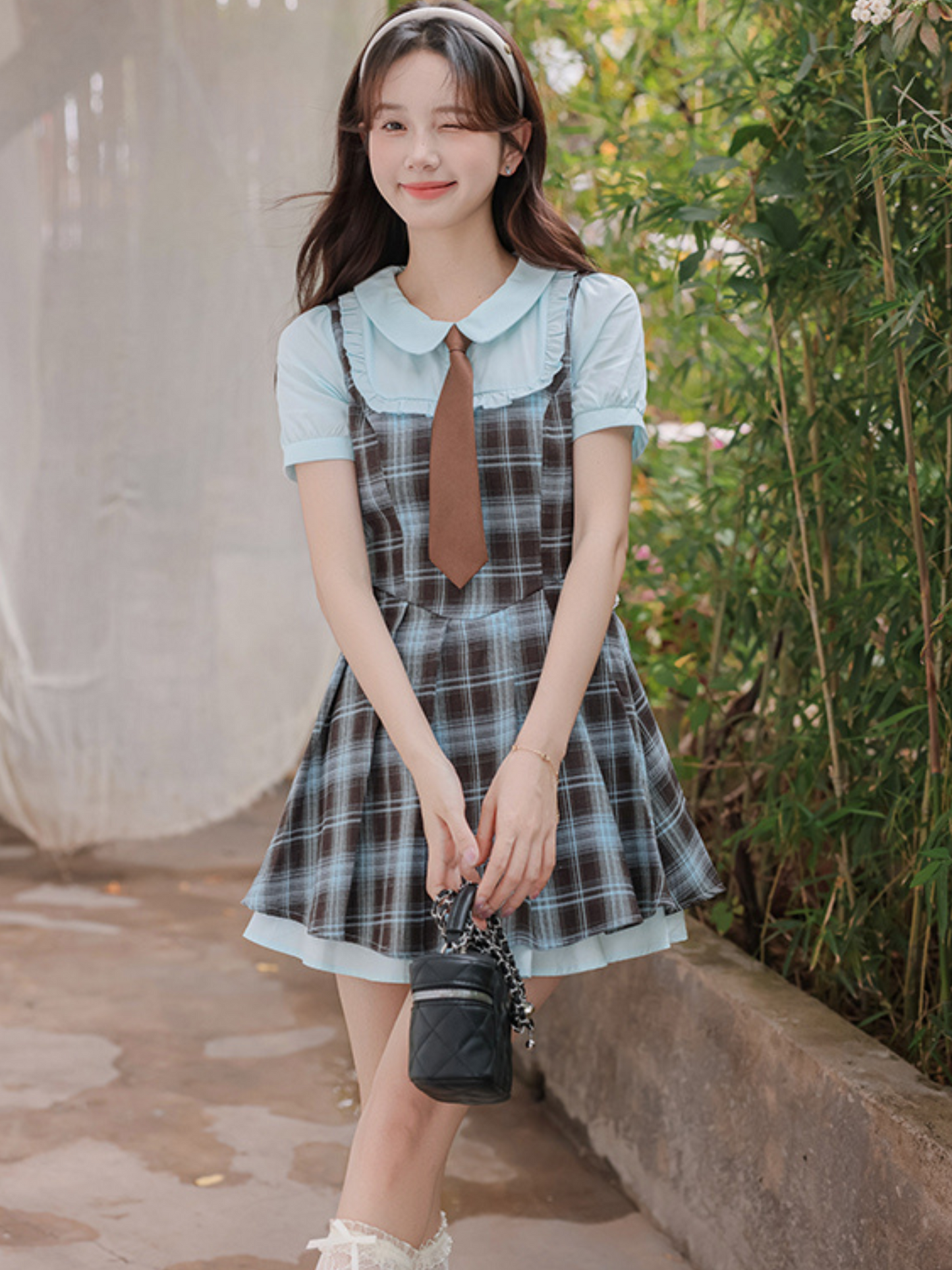 Vestido mini preppy Sissy