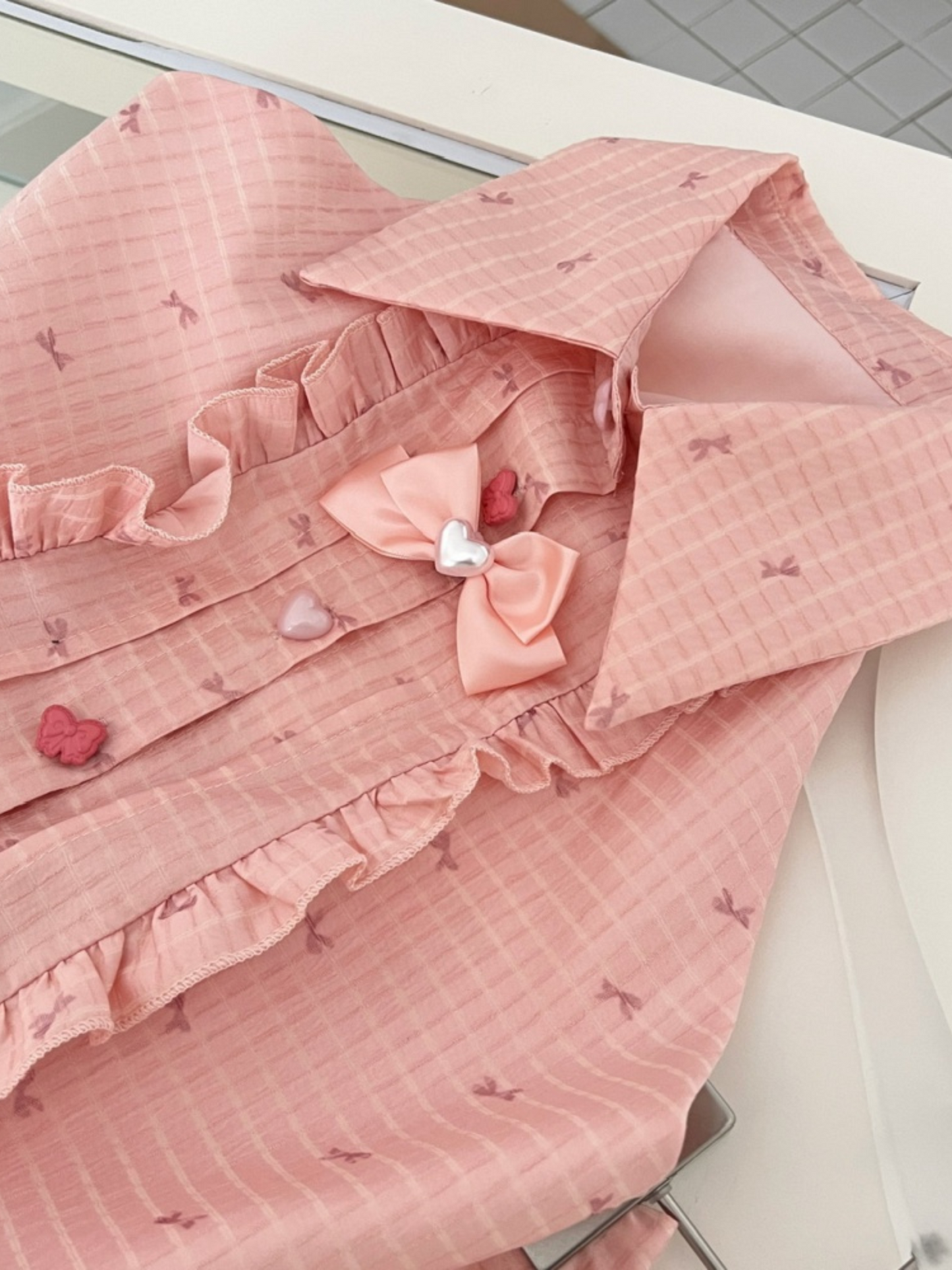 Set dos piezas tierno rosa Kia (Mayoreo)