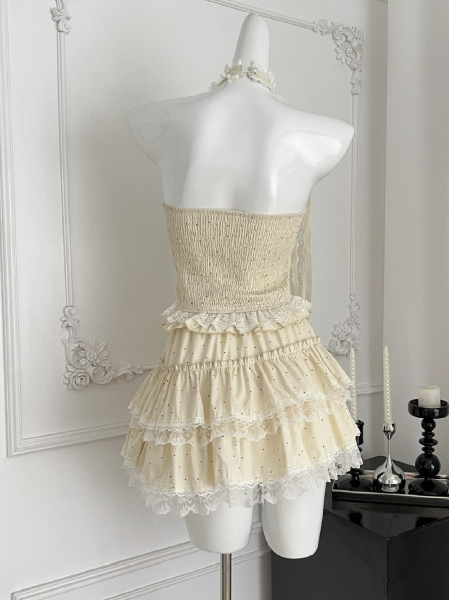 Set dos piezas top y mini falda Nara