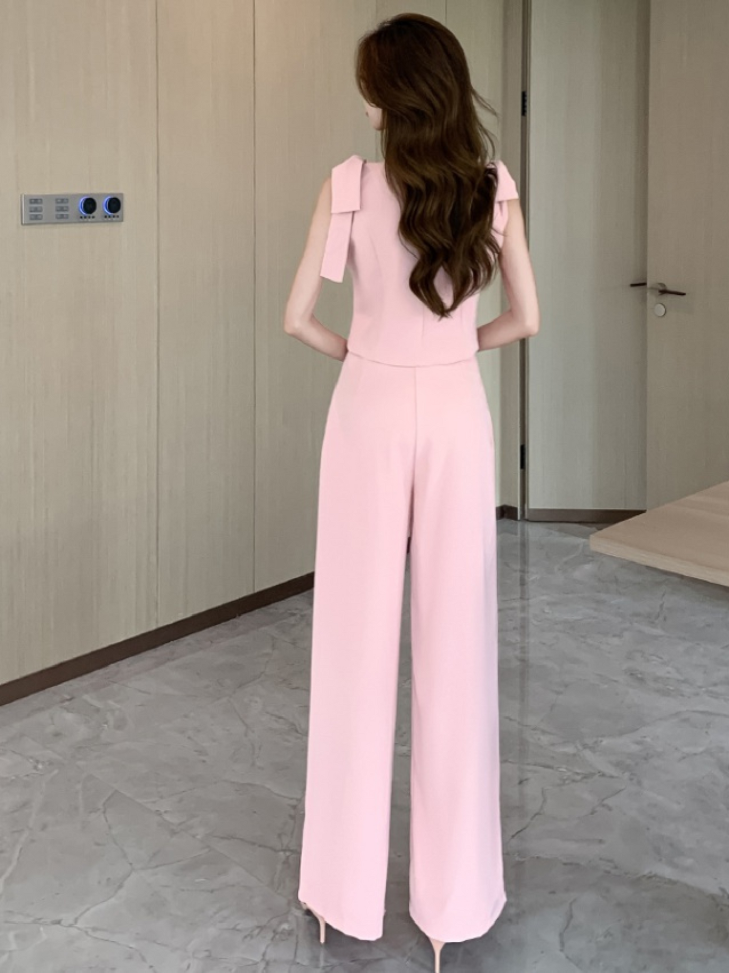 Set elegante dos piezas top y pantalón Noemi