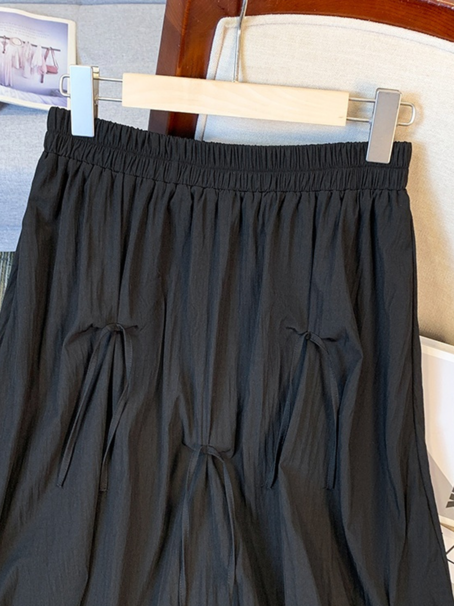 Falda larga con moños Middy