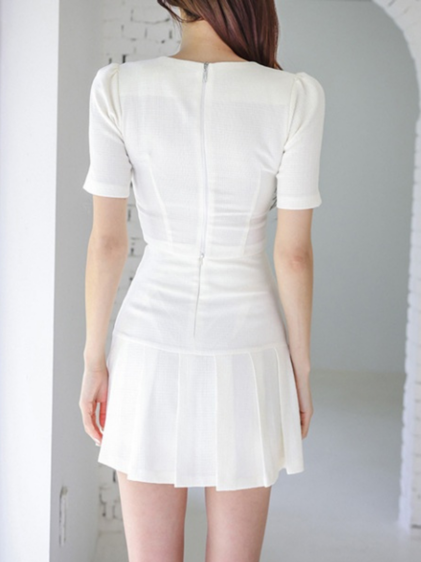 Set dos piezas top y falda elegante juvenil Arely