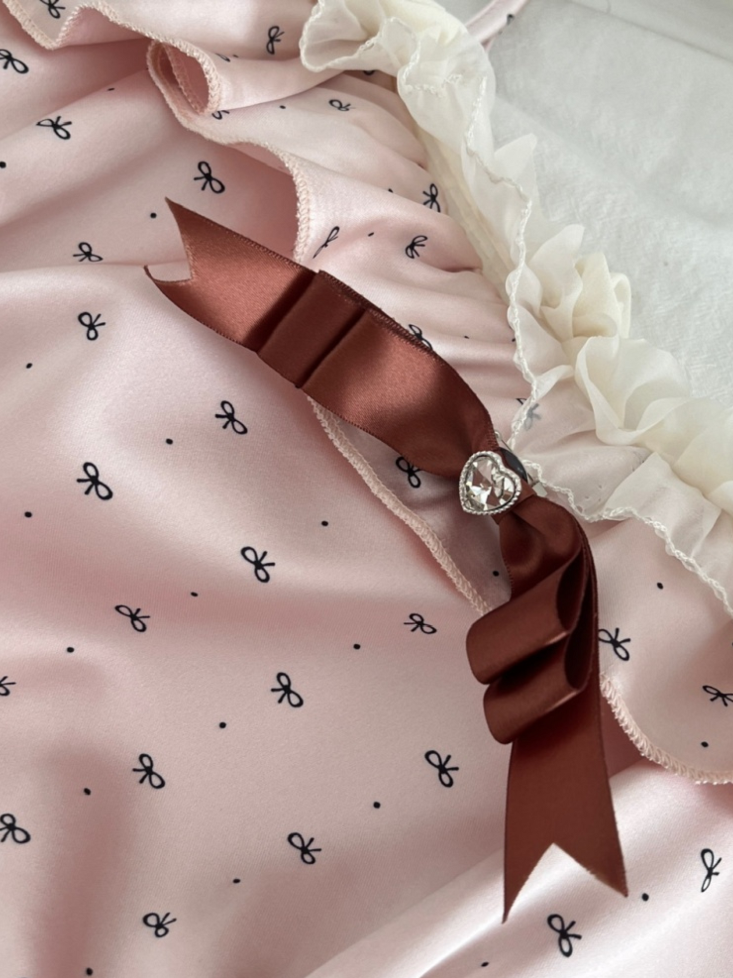 Mini vestido rosa tierno coquette Mina