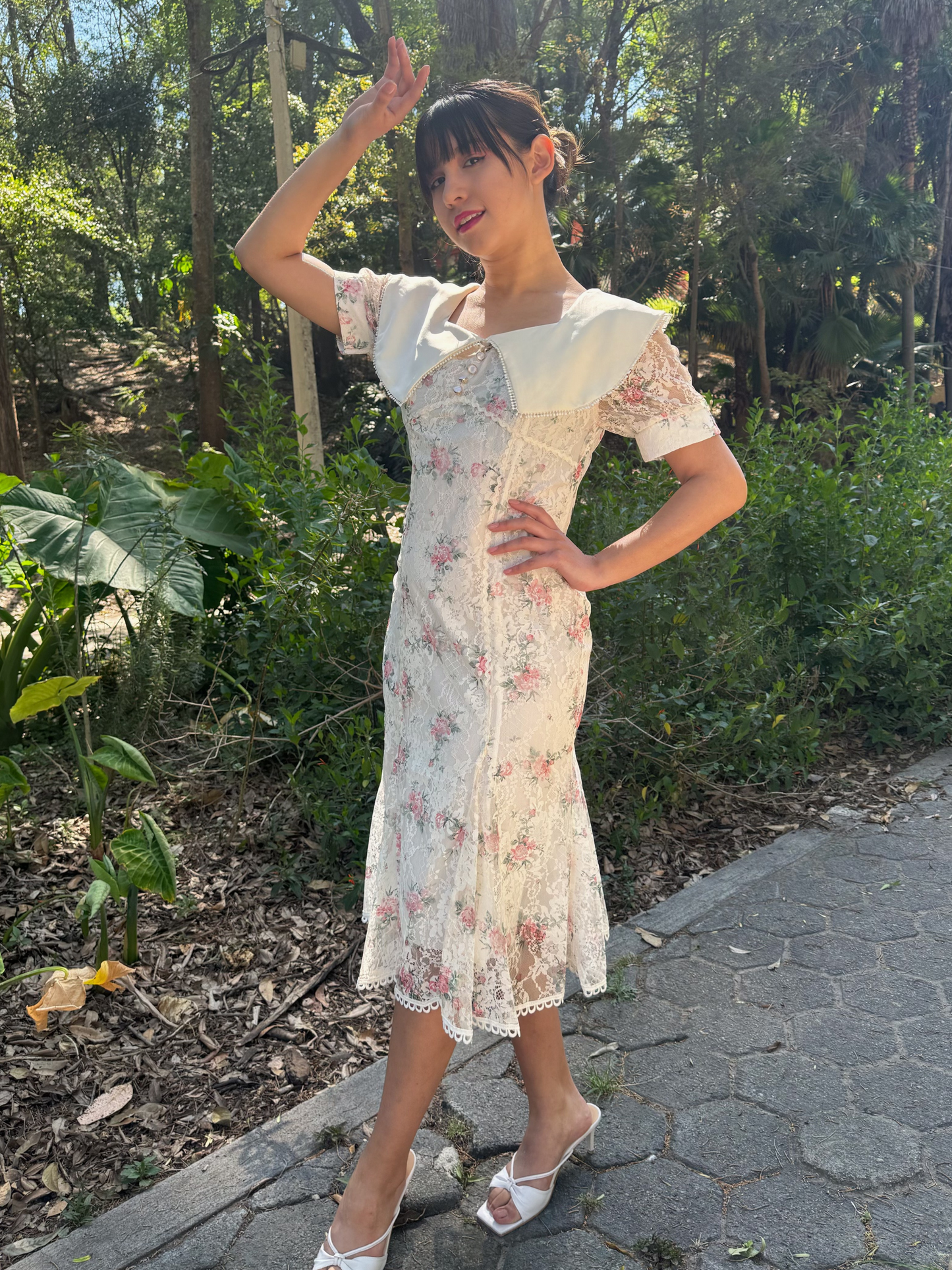 Vestido vintage floral Rosaline
