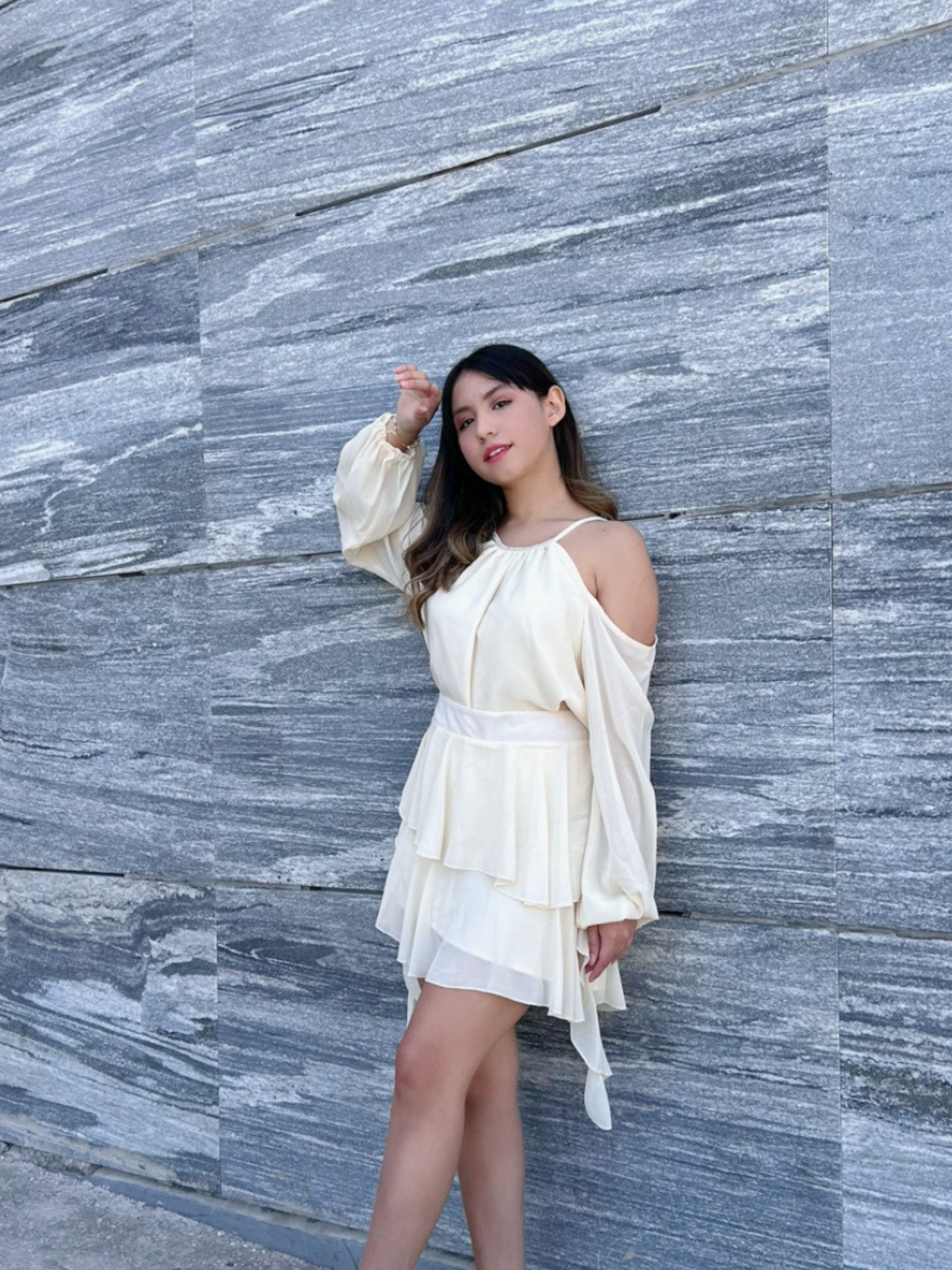 Vestido/Set top y falda elegante holgado Sophia