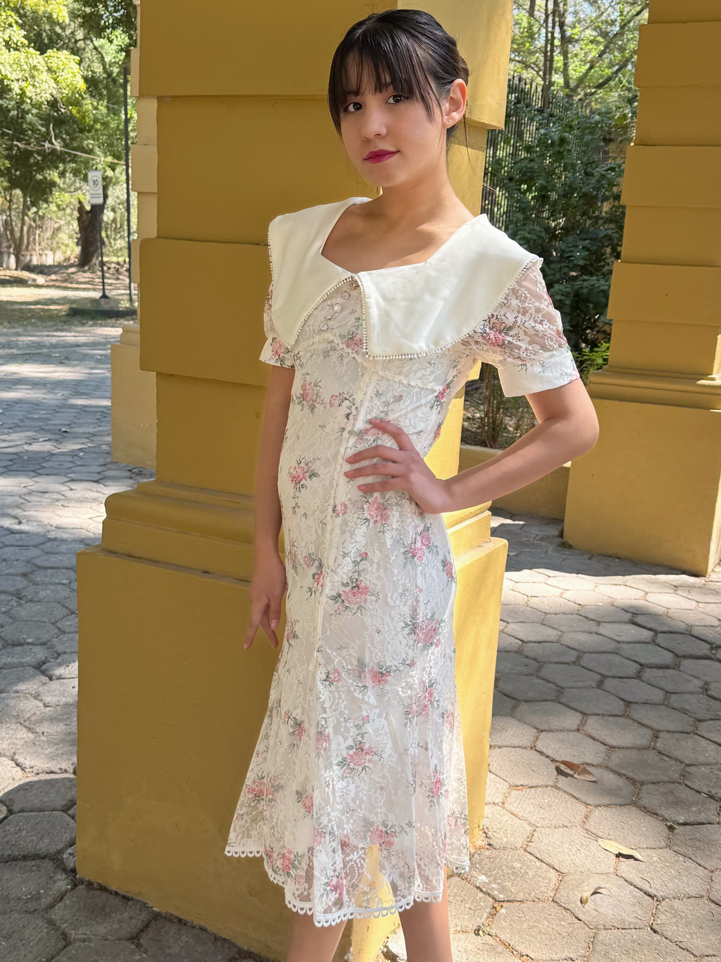 Vestido vintage floral Rosaline