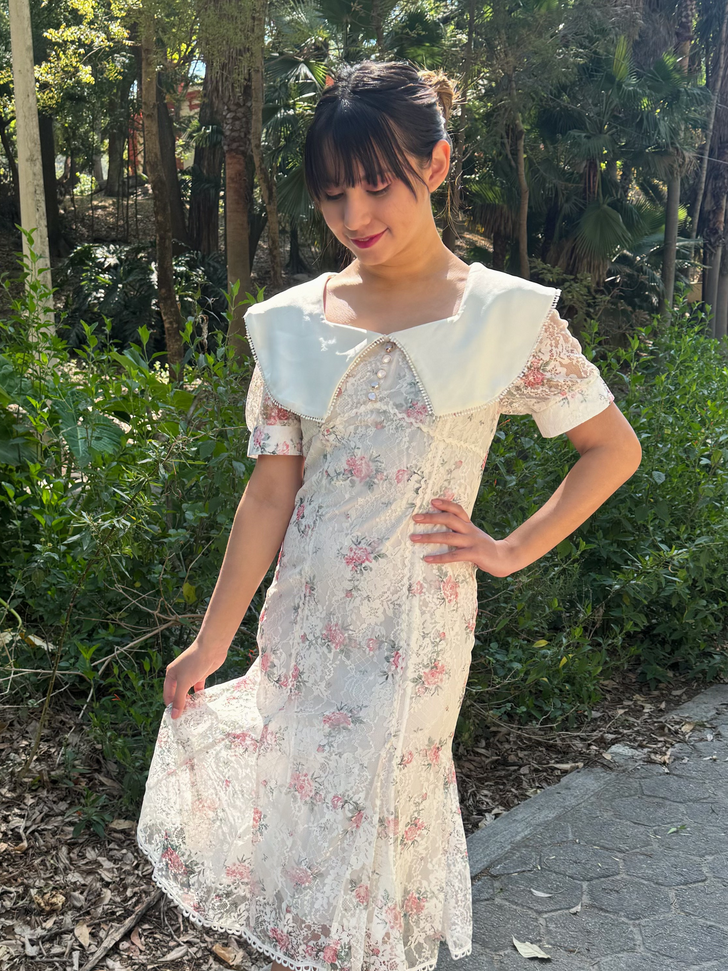 Vestido vintage floral Rosaline