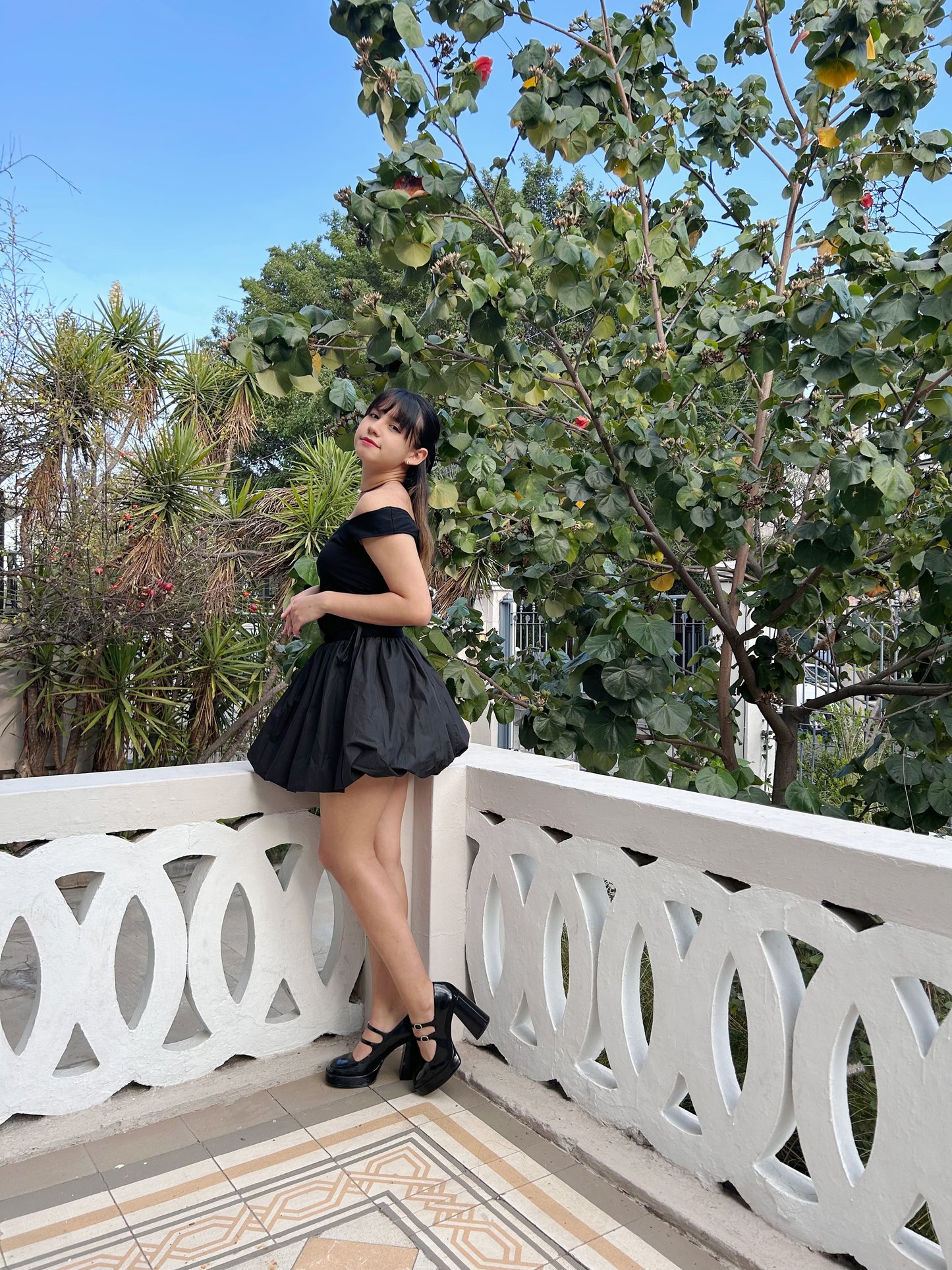 Mini vestido falda globo estilo ballerina Polly