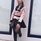 Vestido Elegante Rosa y Negro Jennie