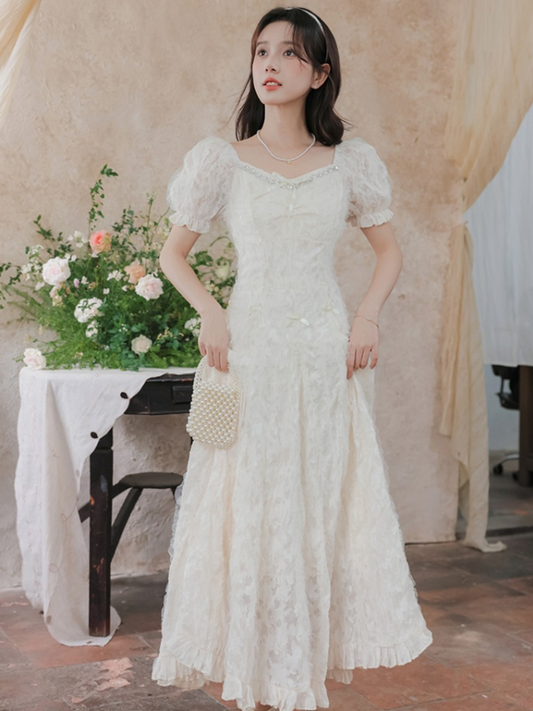 Vestido largo elegante romántico Vicky