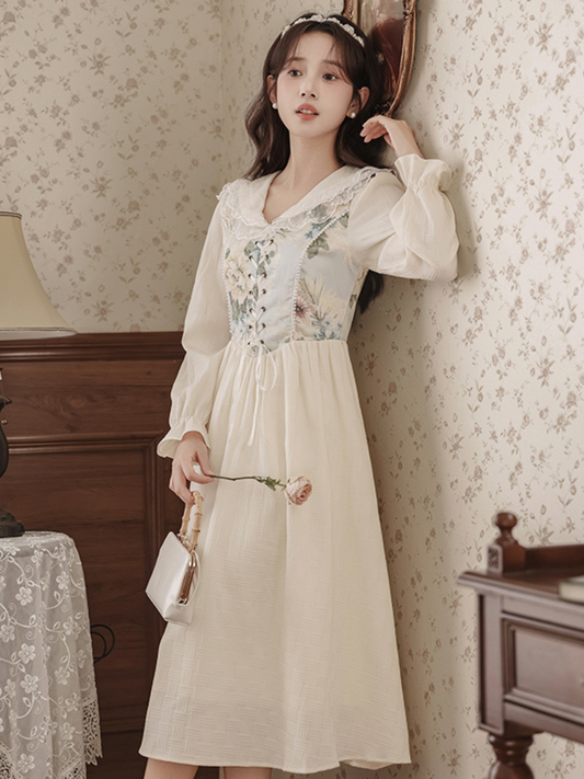 Vestido largo cottagecore vintage Arlet