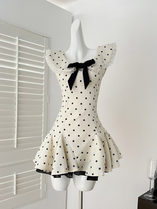 Vestido mini retro elegante Aubrey (Mayoreo)