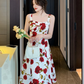 Vestido Midi Elegante Floral Rosie