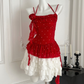 Set dos piezas top y mini falda retro Aeris