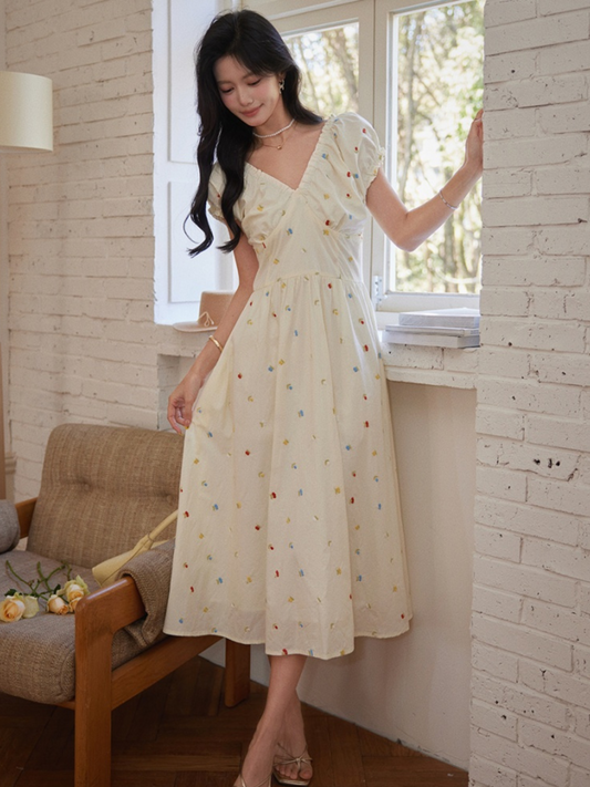 Vestido largo floral casual Hailey