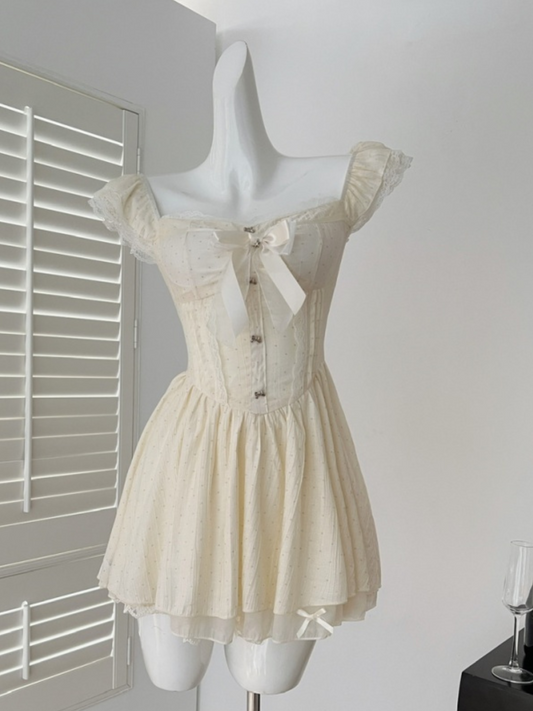 Mini vestido romántico tierno Juniper