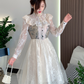 Vestido retro vintage con encaje Misty