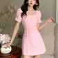 Jumpsuit short elegante rosa Valery