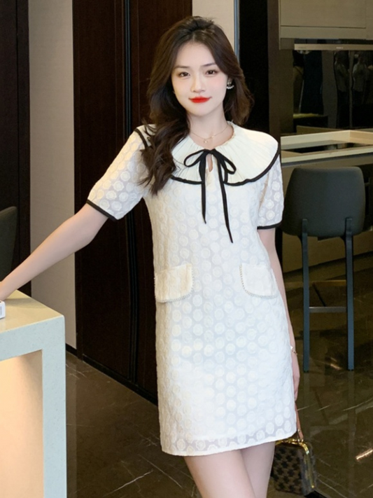 Vestido elegante corto tierno Vianney (Mayoreo)