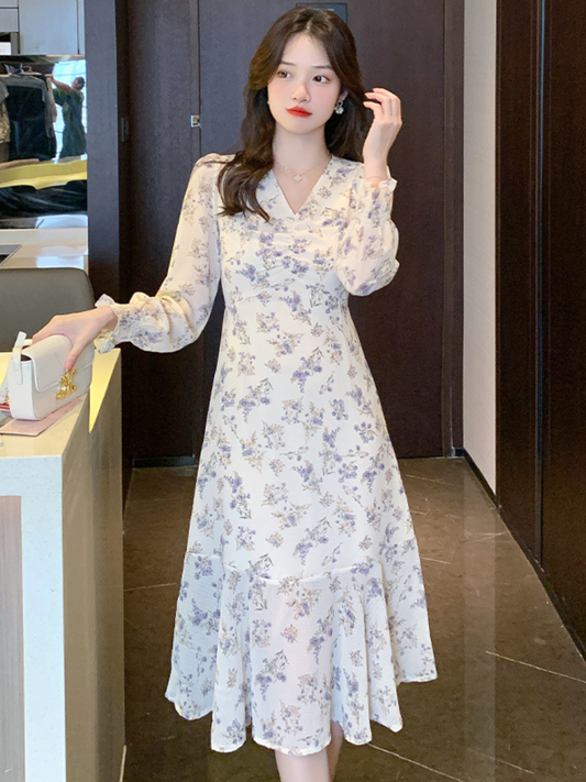Vestido largo floral casual Julieta