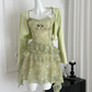 Set mini vestido y cardigan floral romántico Daya