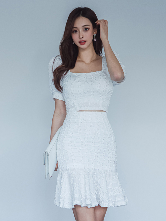 Set dos piezas top y falda para verano Isis