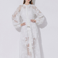 Vestido maxi elegante blanco Silvia