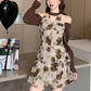 Vestido Juvenil Moderno Floreado con mangas largas Evan