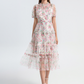 Vestido midi floral elegante classy Lyla