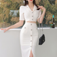 Set dos piezas top y falda casual elegante Joan