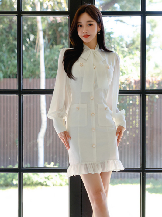 Vestido elegante blanco Richie
