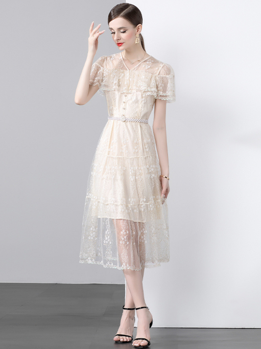 Vestido midi elegante classy Dalila