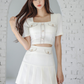 Set dos piezas top y falda elegante juvenil Arely