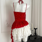 Set dos piezas top y mini falda retro Aeris