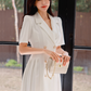 Vestido estilo traje formal blanco Ashlyn