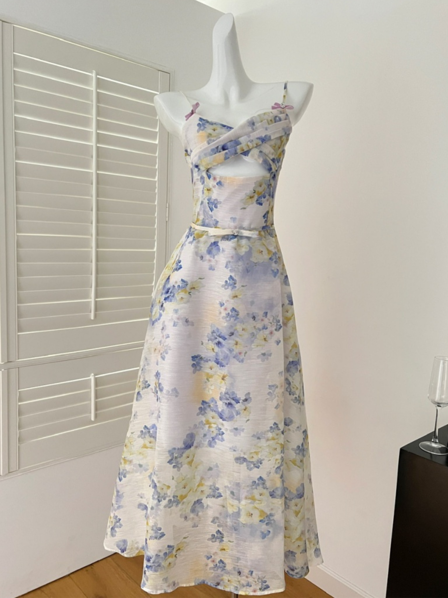 Vestido largo floreado elegante Leilani (Mayoreo)