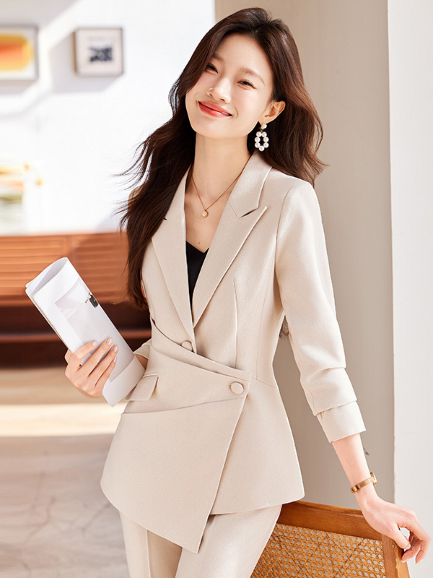 Traje elegante formal dos piezas blazer y pantalón Margaret