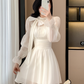 Mini vestido blanco mangas largas Allie