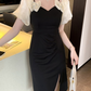 Vestido Midi Elegante Negro Railey