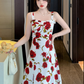 Vestido Midi Elegante Floral Rosie