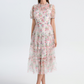 Vestido midi floral elegante classy Lyla
