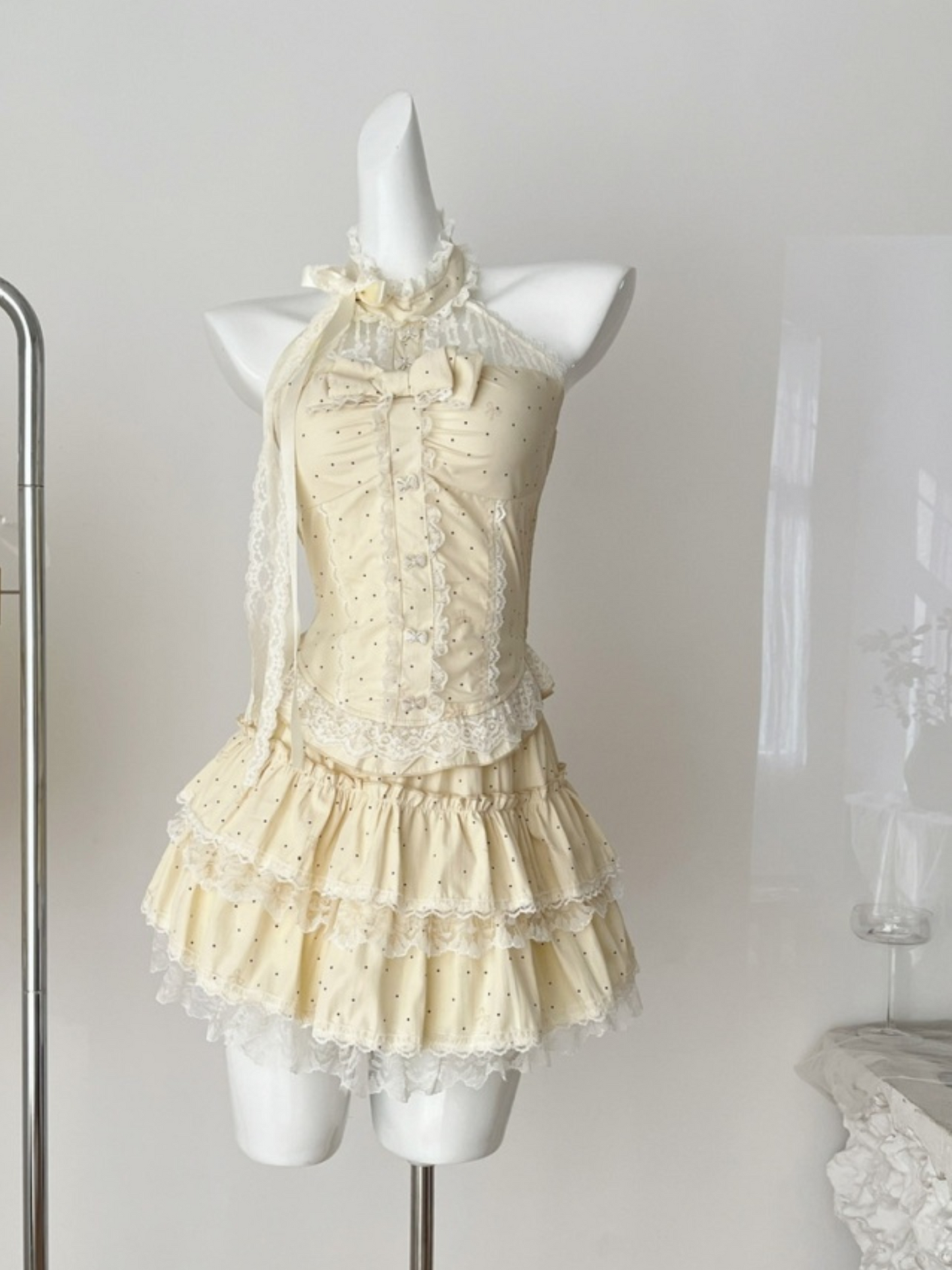 Set dos piezas top y mini falda Nara