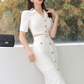 Set dos piezas top y falda casual elegante Joan