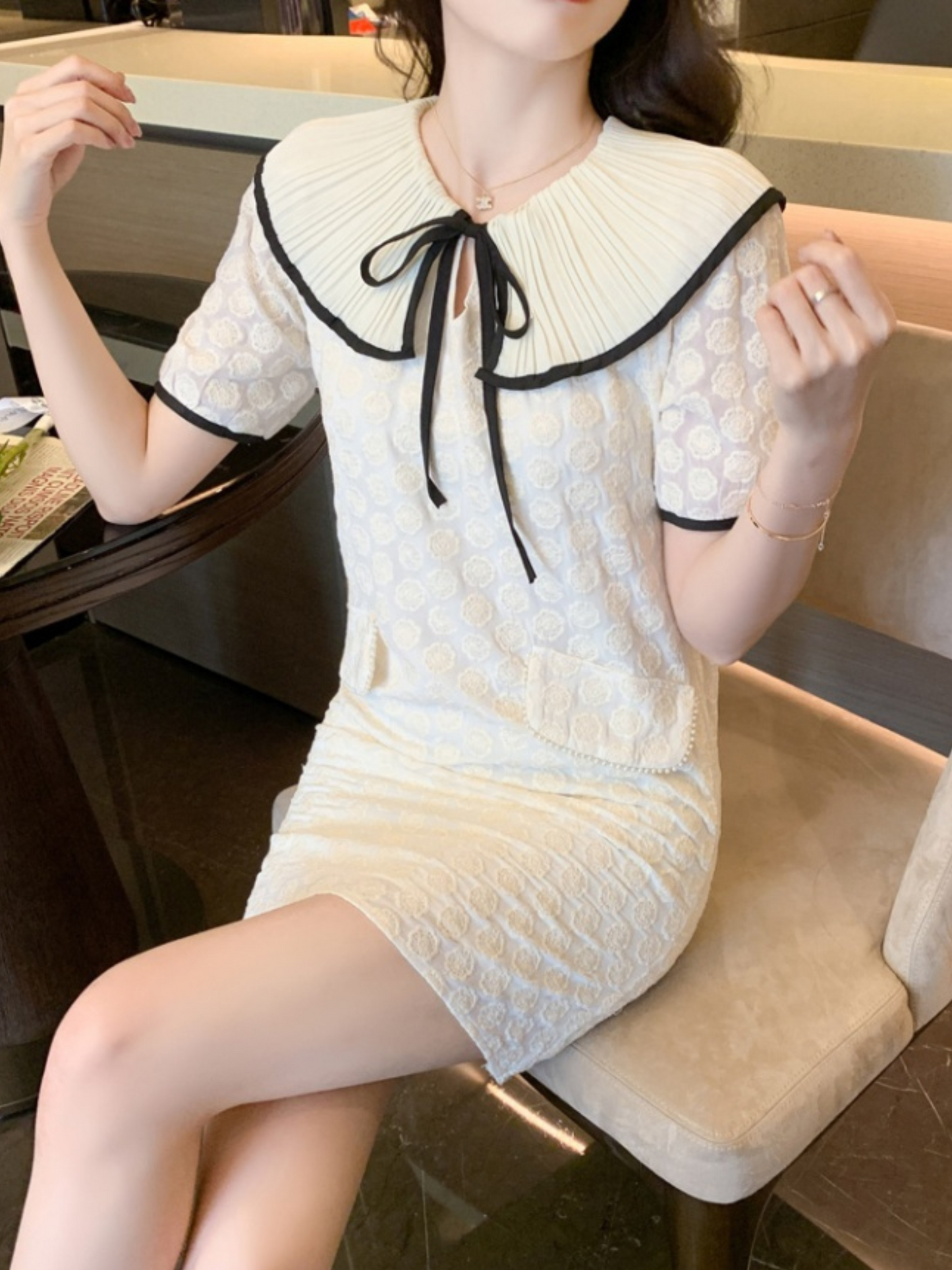 Vestido elegante corto tierno Vianney
