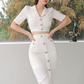Set dos piezas top y falda casual elegante Joan