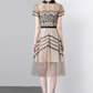 Vestido midi con lunares elegante Doris